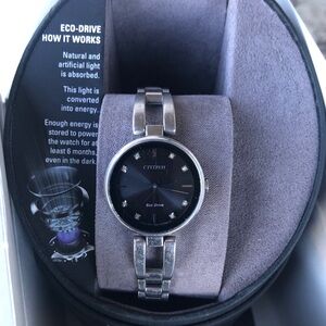 Citizen Eco-Drive Axiom Black Dial Women's Watch,